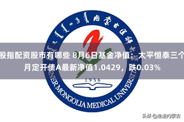 股指配资股市有哪些 8月6日基金净值：太平恒泰三个月定开债A最新净值1.0429，跌0.03%