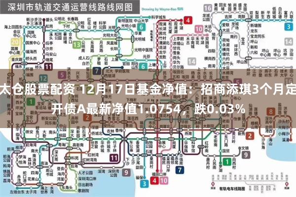 太仓股票配资 12月17日基金净值：招商添琪3个月定开债A最新净值1.0754，跌0.03%